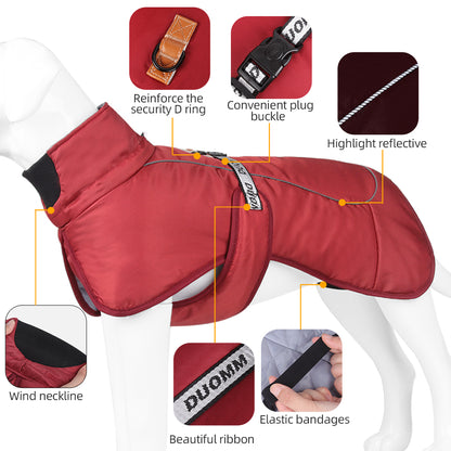 Reflective Warm Dog Jacket for Autumn and Winter: Ultimate Protection for Your Large Dog