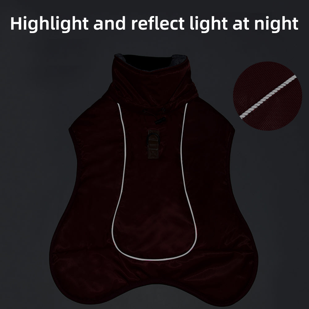 Reflective Warm Dog Jacket for Autumn and Winter: Ultimate Protection for Your Large Dog