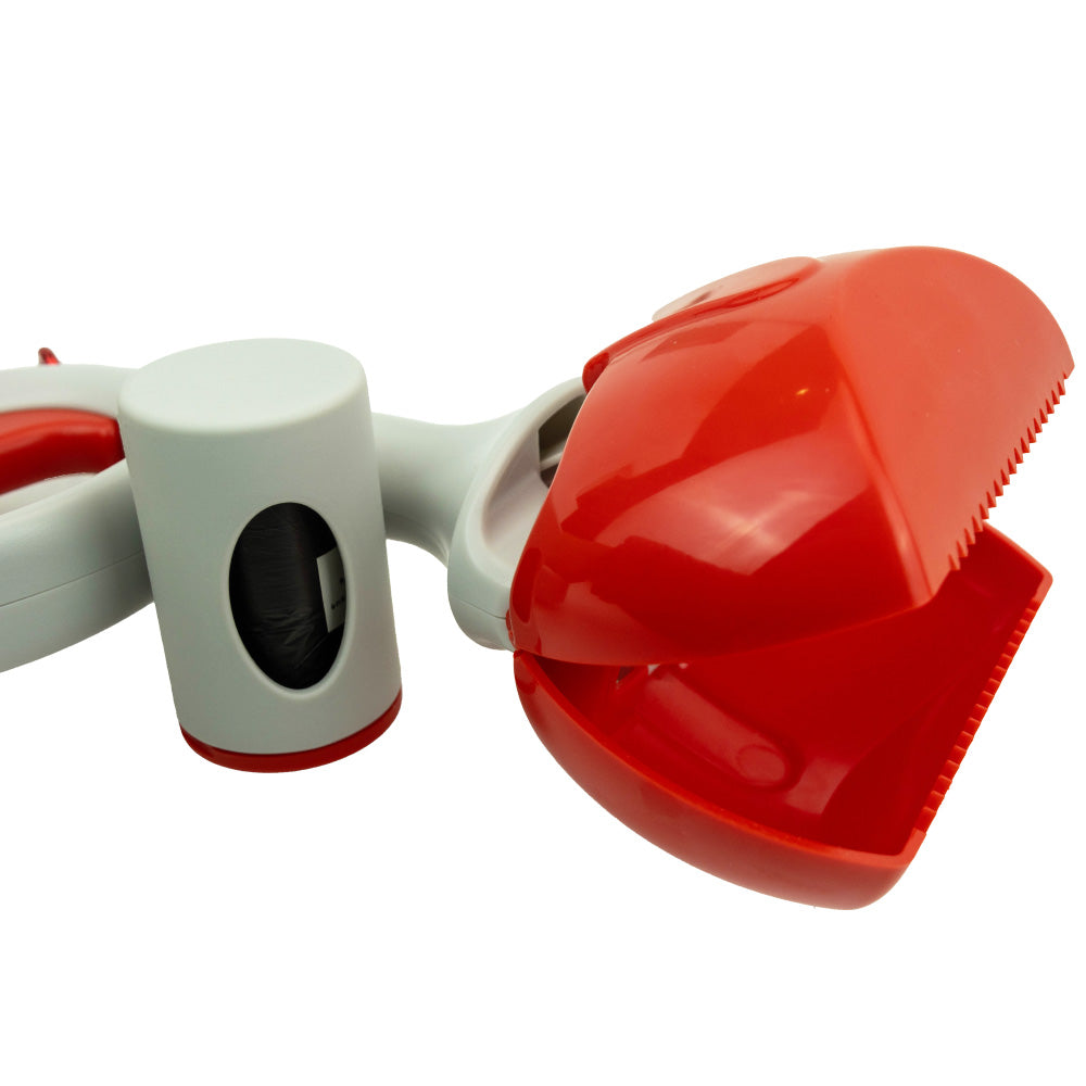 Portable Pet Poop Picker | Two-in-One Dog Feces Picker with Garbage Bag