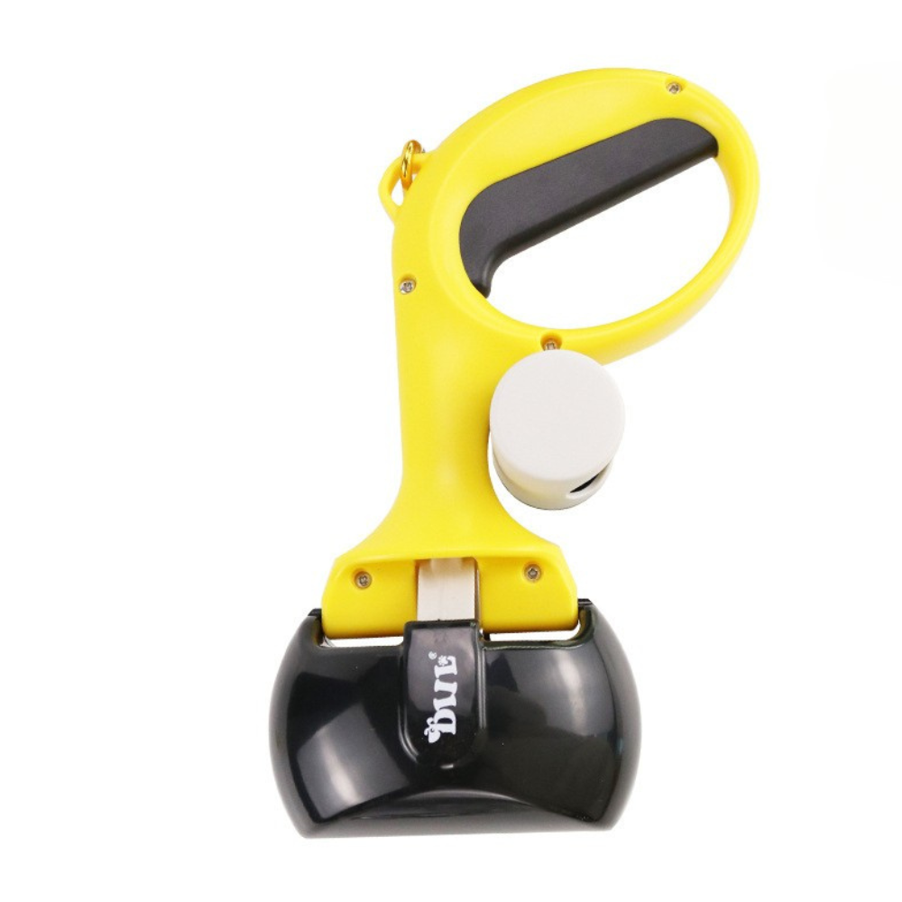 Portable Pet Poop Picker | Two-in-One Dog Feces Picker with Garbage Bag